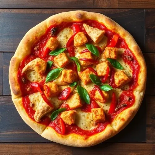 chilli chicken pizza medium